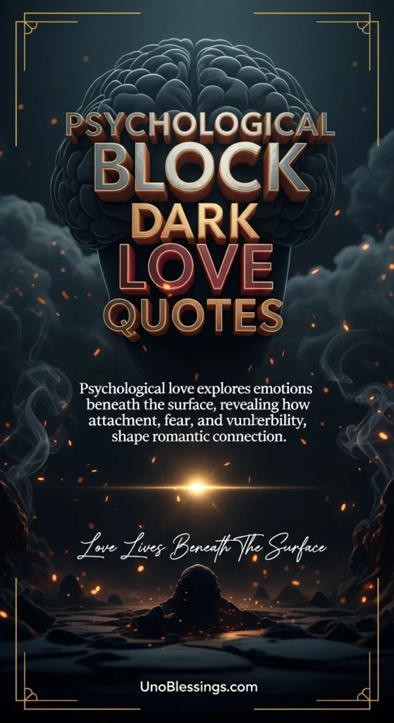 Psychological Dark Love Quotes