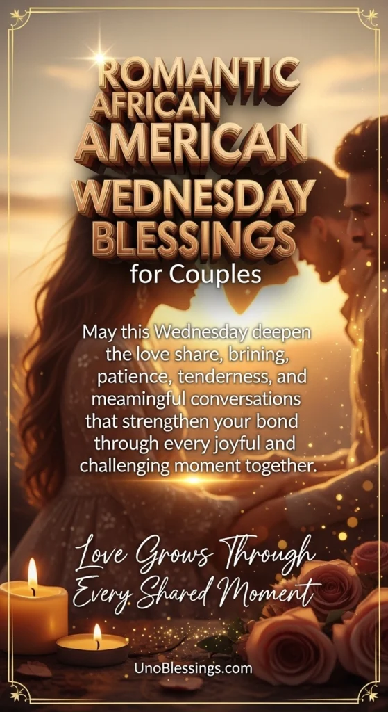 Romantic African American Wednesday Blessings for Couples