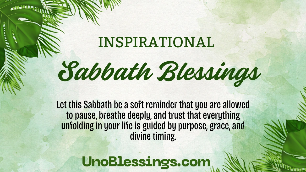 Sabbath Blessings