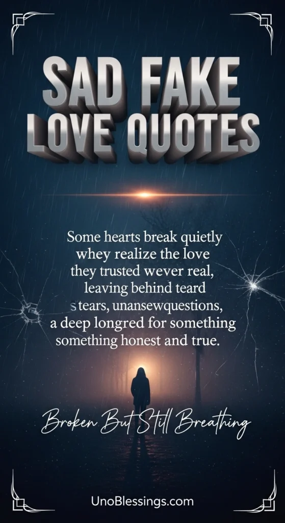 Sad Fake Love Quotes