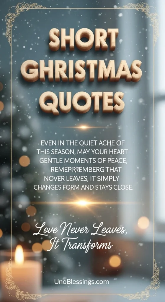 Short Christmas Grieving Quotes