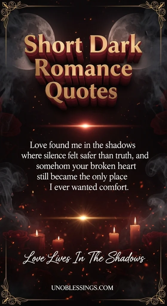 Short Dark Romance Quotes