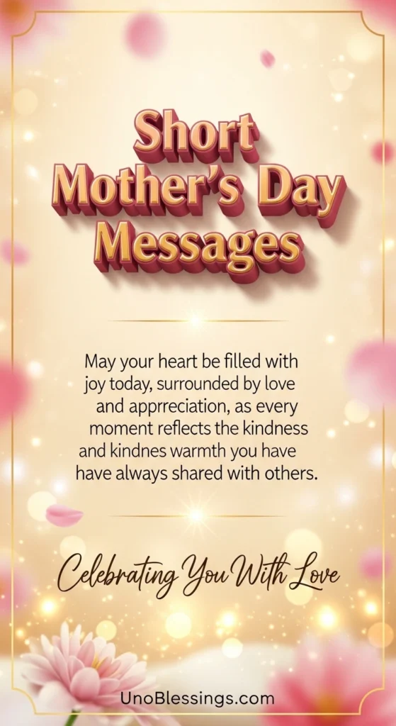 Short Mother’s Day Messages