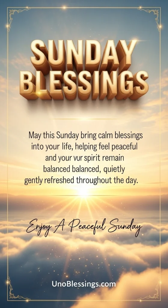 Sunday Blessings