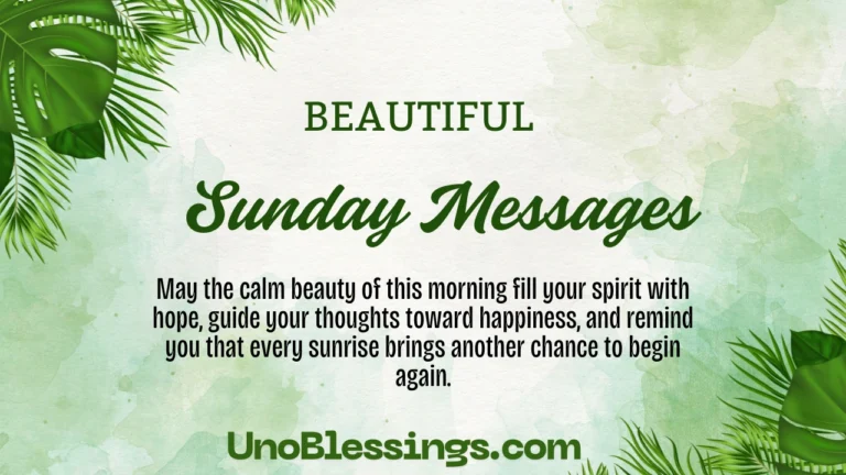 Sunday Messages