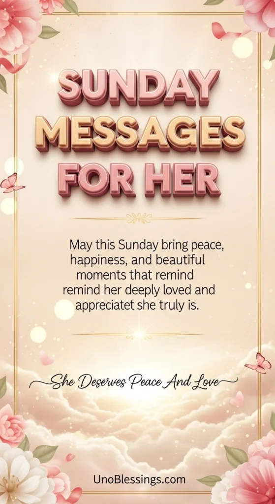 Sunday Messages for Her