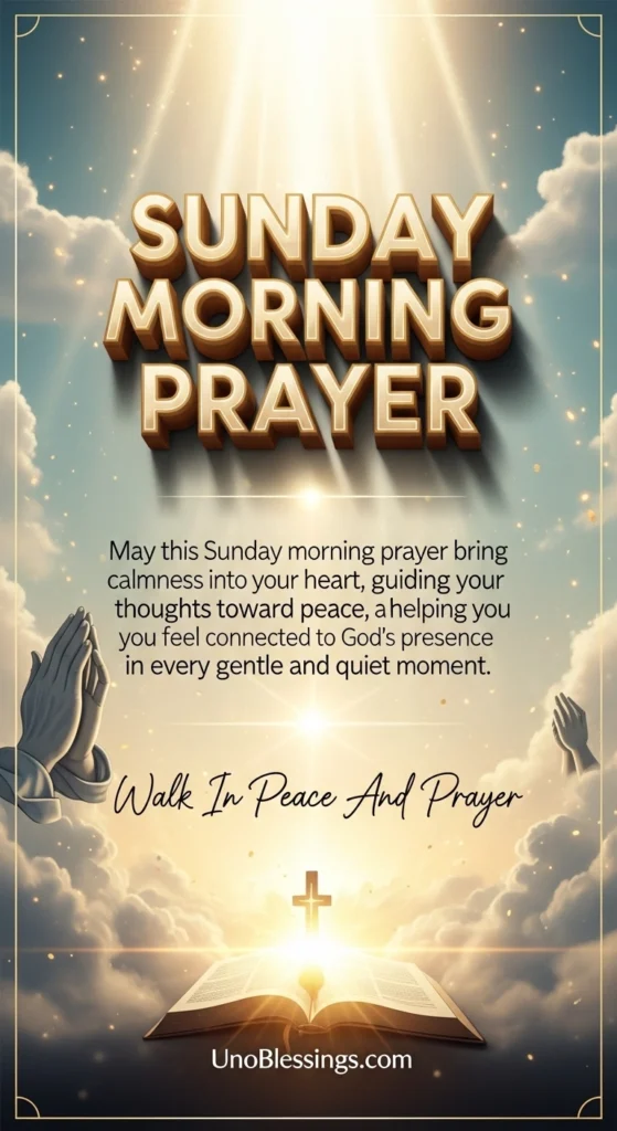 Sunday Morning Prayer