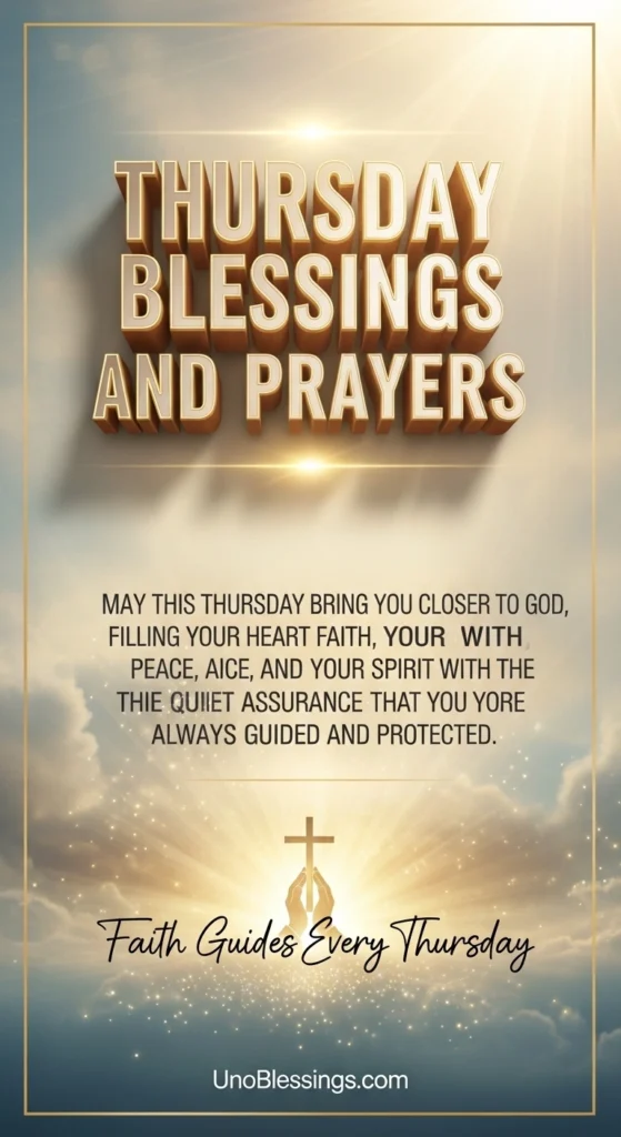 Thursday Blessings and Prayers