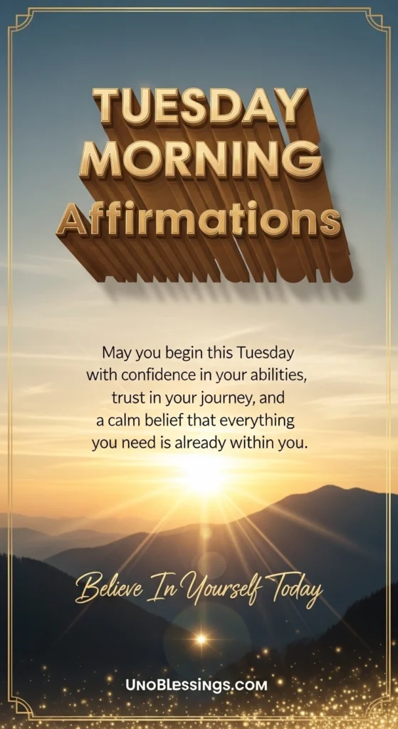 Tuesday Morning Affirmations