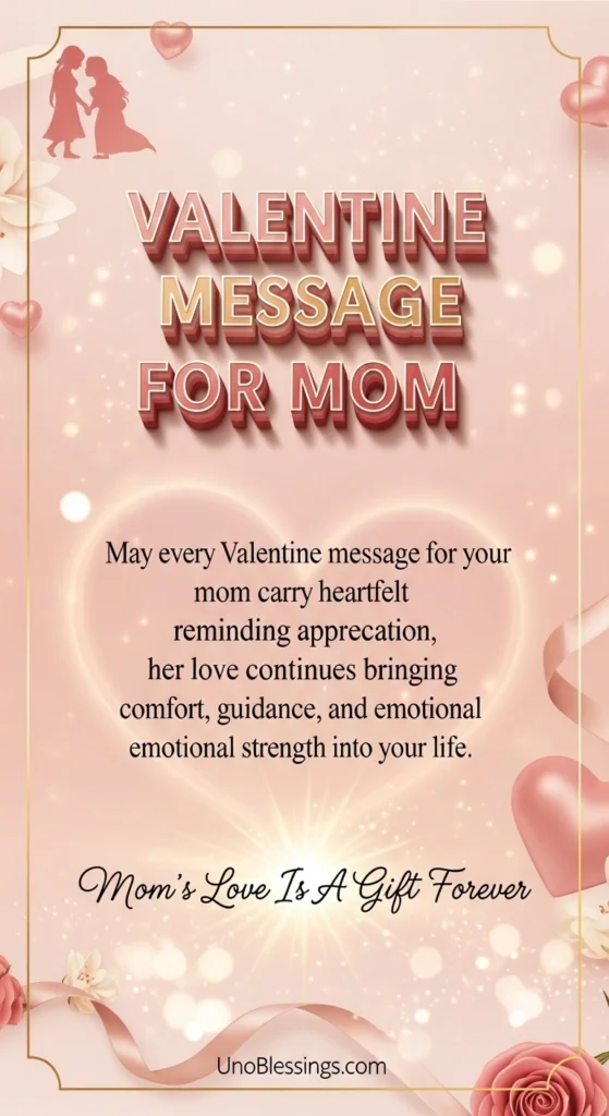 Valentine Message for Mom