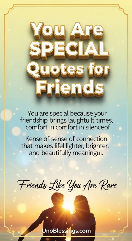 You Are Special Quotes for Friends