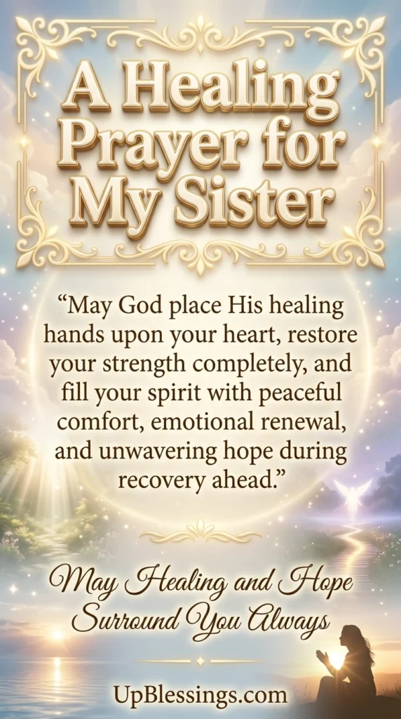 A Healing Prayer for My Sister