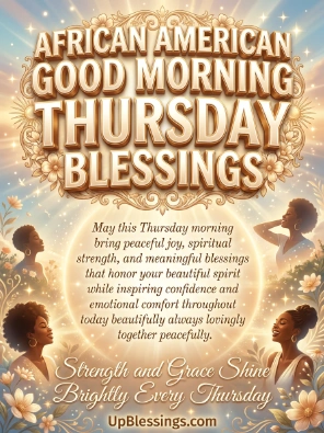 African American Good Morning Thursday Blessings