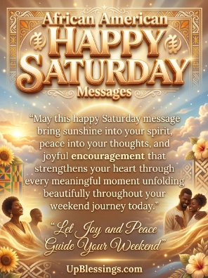 African American Happy Saturday Messages