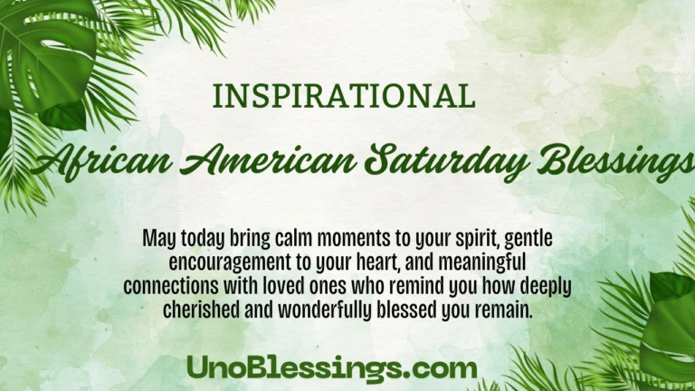 African American Saturday Blessings
