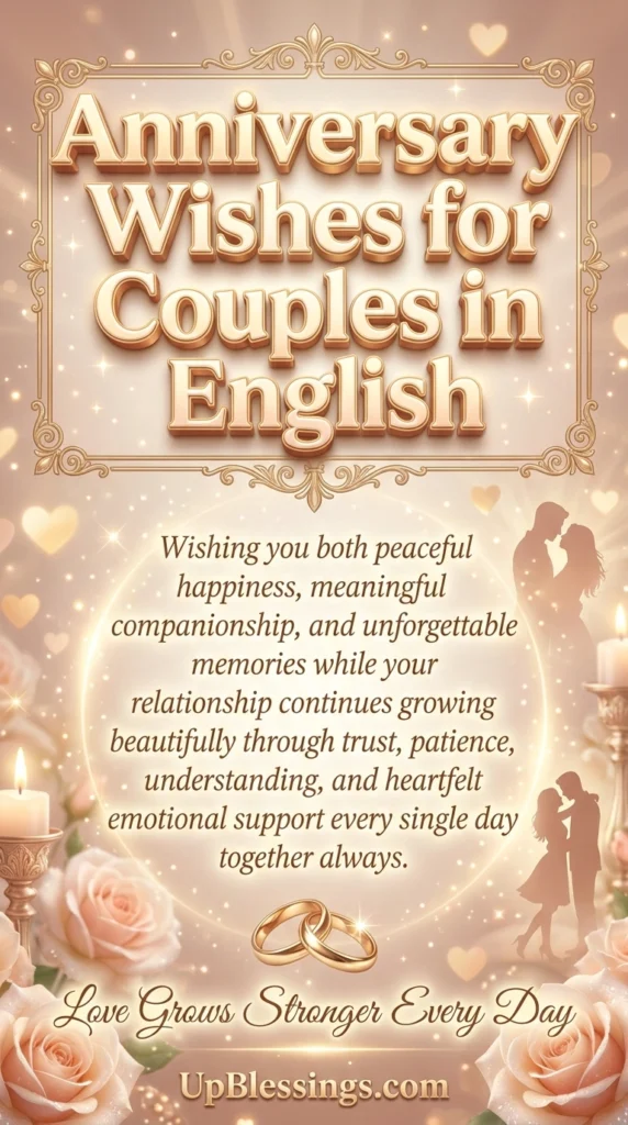 Anniversary Wishes for Couples in English