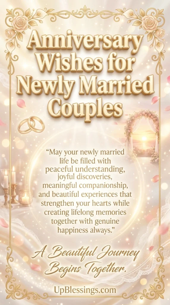 Anniversary Wishes for Newly Married Couples