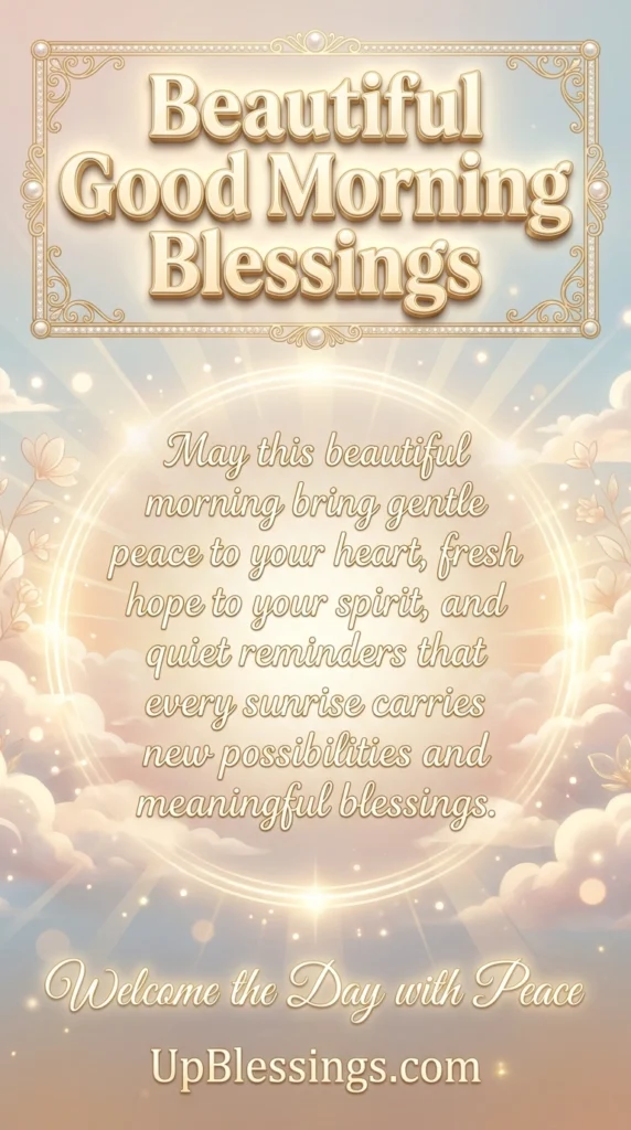 Beautiful Good Morning Blessings