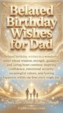 Belated Birthday Wishes for Dad
