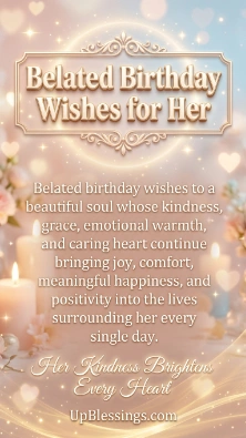 Belated Birthday Wishes for Her
