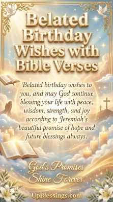 Belated Birthday Wishes with Bible Verses