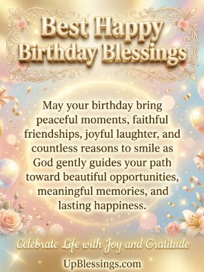 Best Happy Birthday Blessings