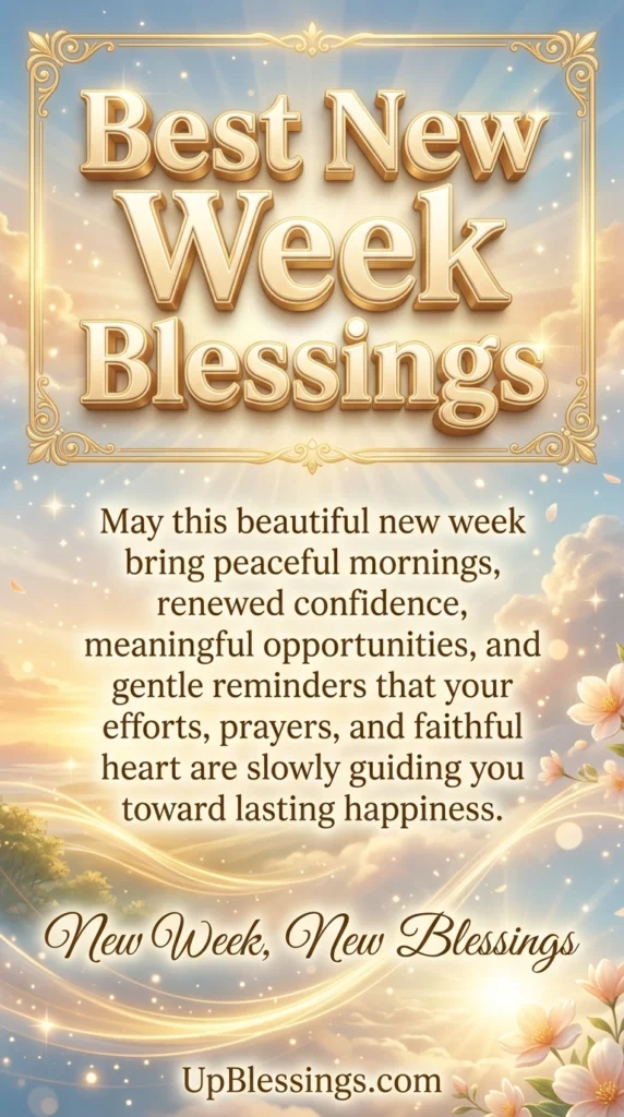 Best New Week Blessings