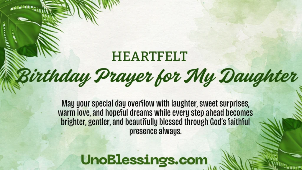 Birthday Prayer for My Daughter