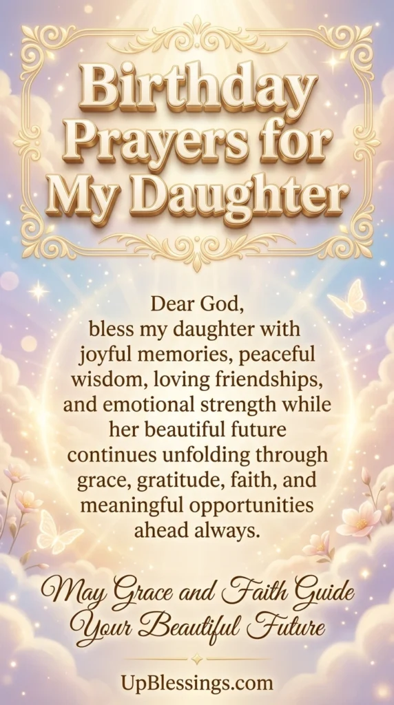 Birthday Prayers for My Daughter