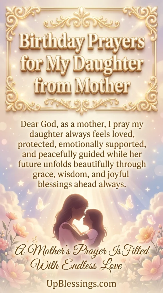 Birthday Prayers for My Daughter from Mother