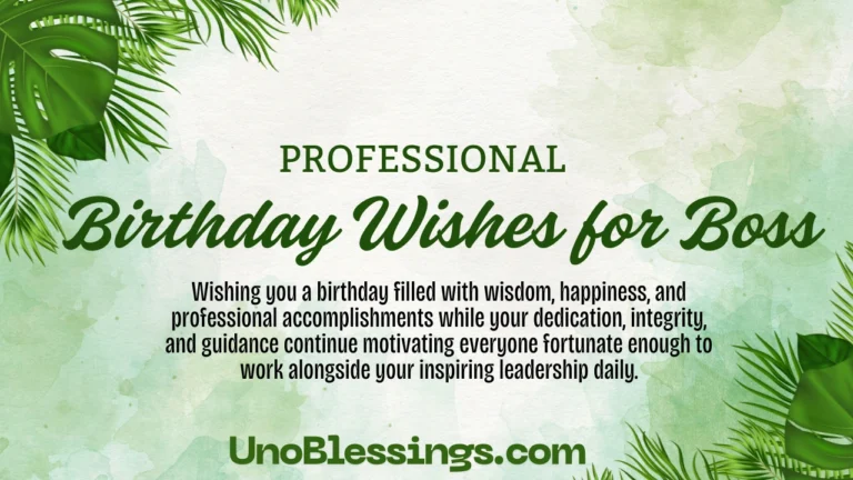 Birthday Wishes for Boss