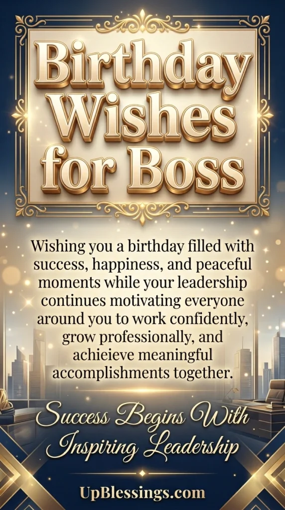 Birthday Wishes for Boss