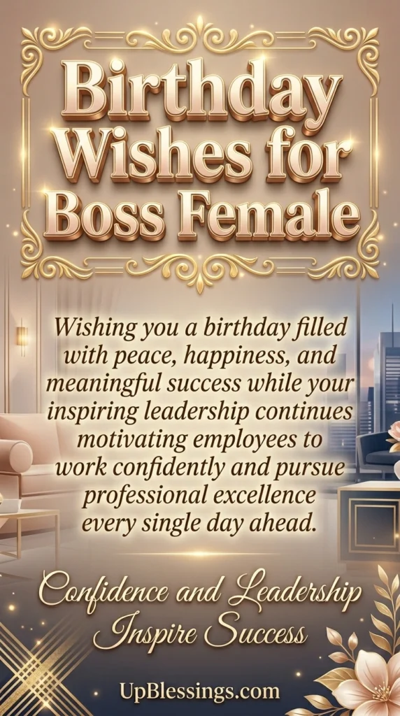 Birthday Wishes for Boss Female