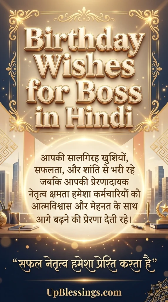 Birthday Wishes for Boss in Hindi
