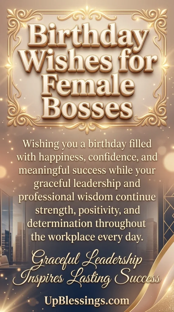 Birthday Wishes for Female Bosses