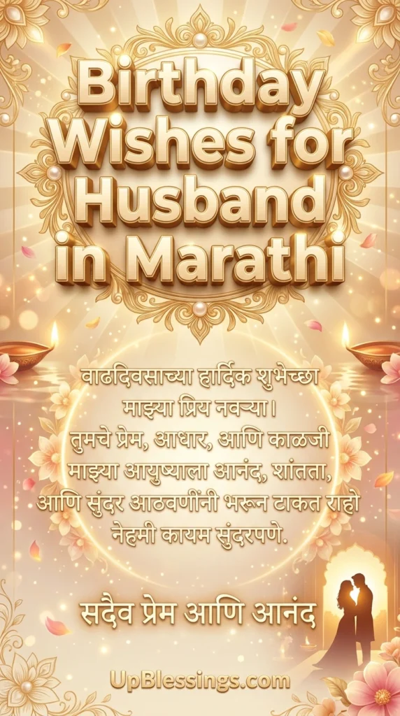 Birthday Wishes for Husband in Marathi