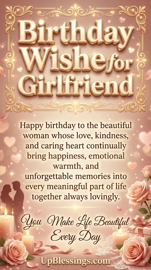 Birthday Wishes for Wife or Girlfriend