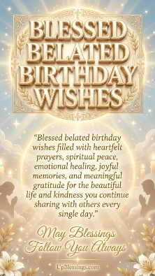 Blessed Belated Birthday Wishes