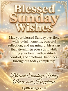 Blessed Sunday Wishes