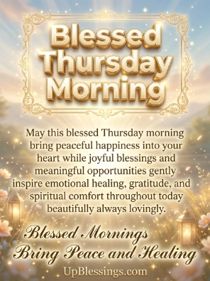 Blessed Thursday Morning