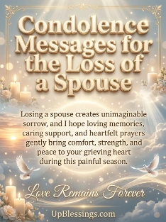 Condolence Messages for the Loss of a Spouse