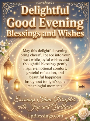 Delightful Good Evening Blessings and Wishes