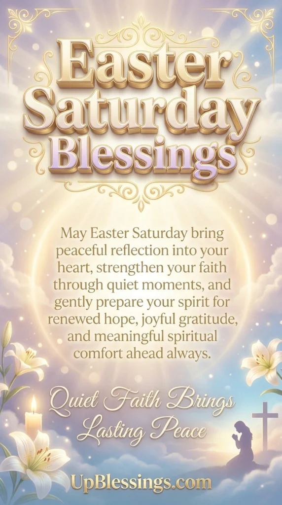 Easter Saturday Blessings