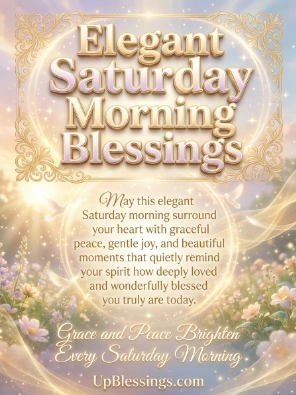 Elegant Saturday Morning Blessings