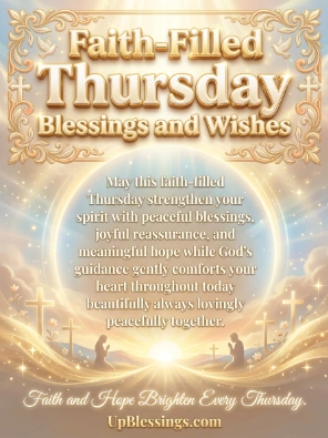 Faith-Filled Thursday Blessings and Wishes
