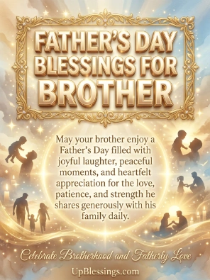 Father’s Day Blessings for Brother