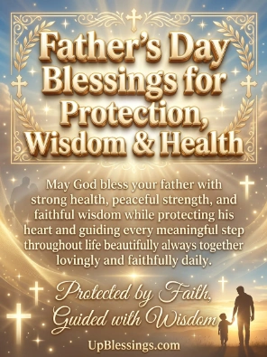 Father’s Day Blessings for Protection, Wisdom & Health