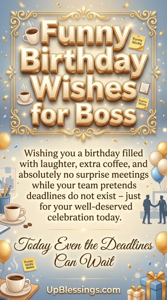Funny Birthday Wishes for Boss