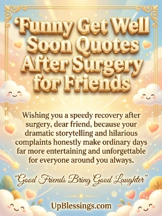 Funny Get Well Soon Quotes After Surgery for Friends