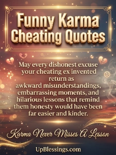 Funny Karma Cheating Quotes